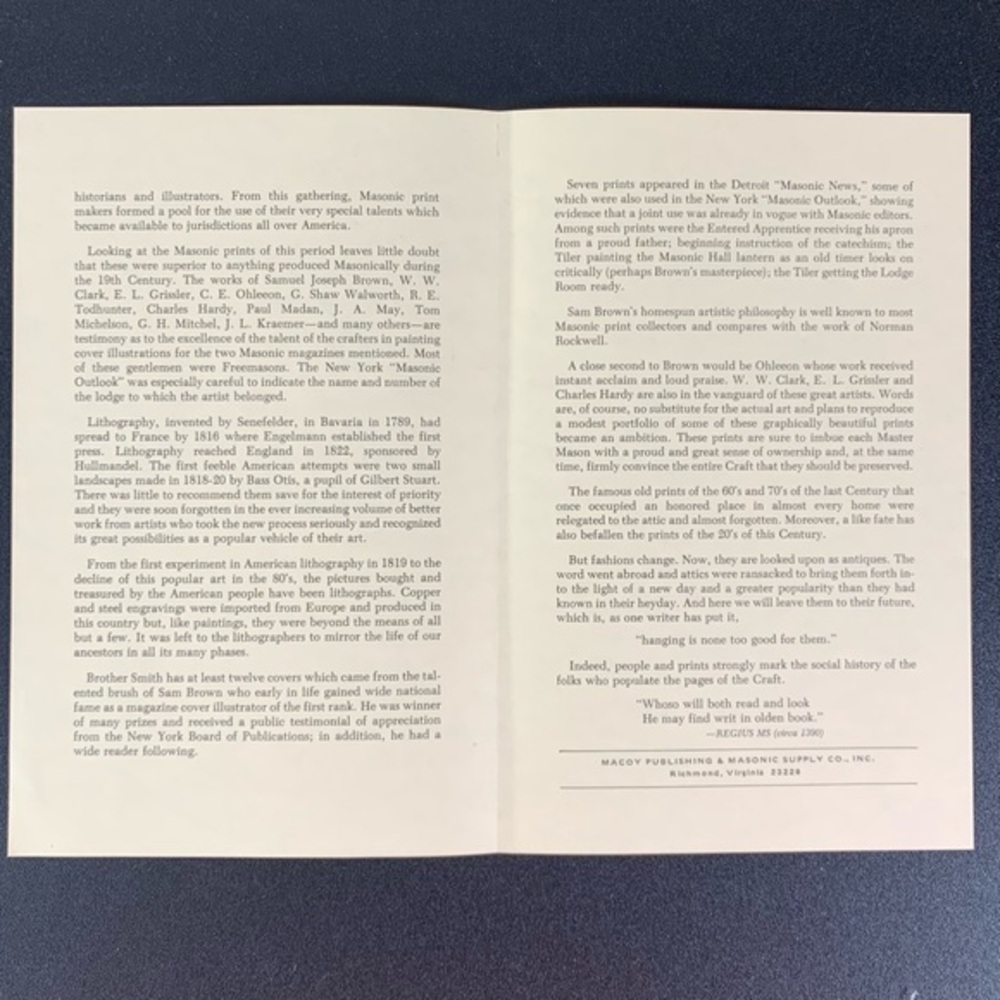 Masonic Print Collection. Collection Number 51. - Picture 13 of 16